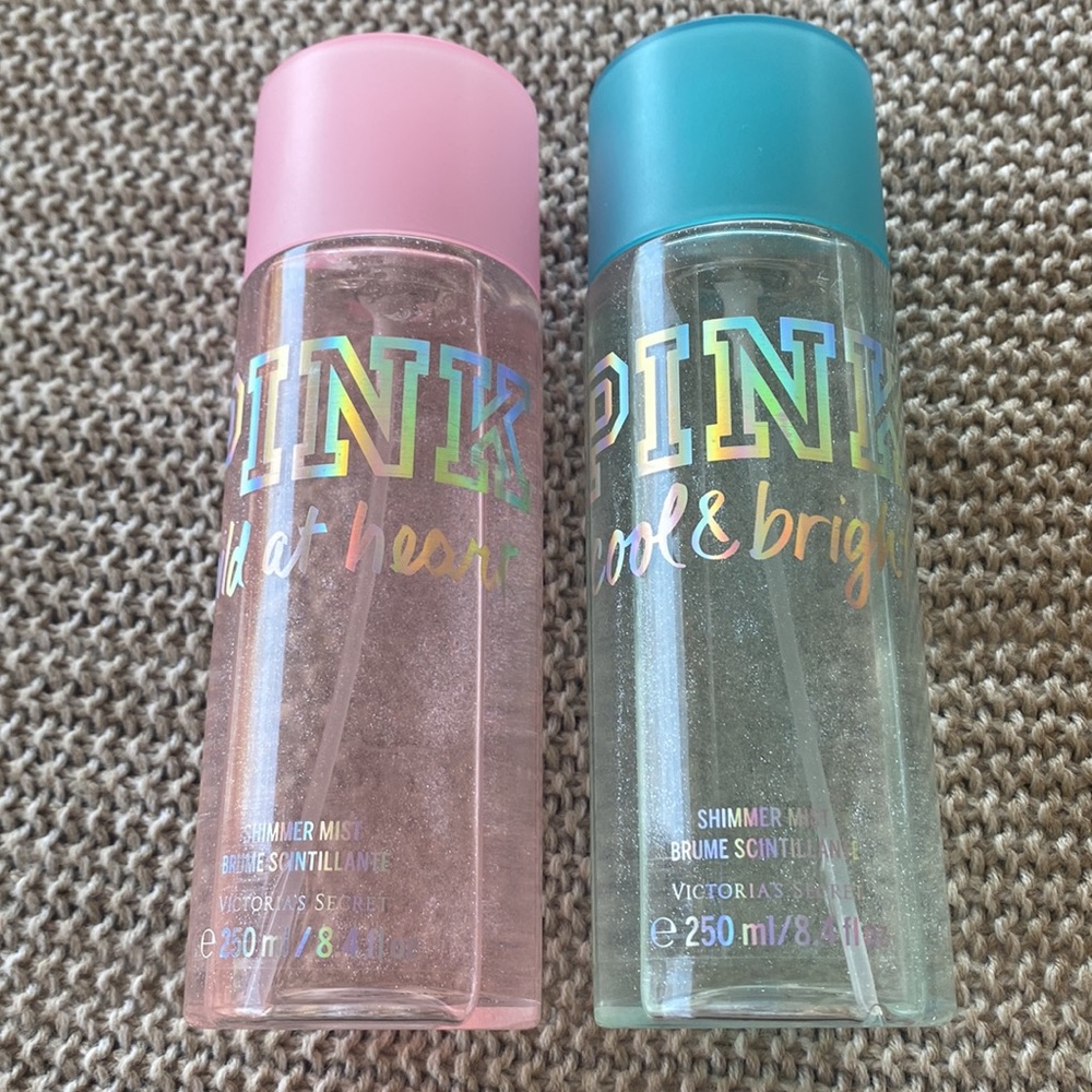 WILD AT HEART - COOL & BRIGHT VICTORIA SECRET SHIMMER BODY SPRAY / Mist /Perfume